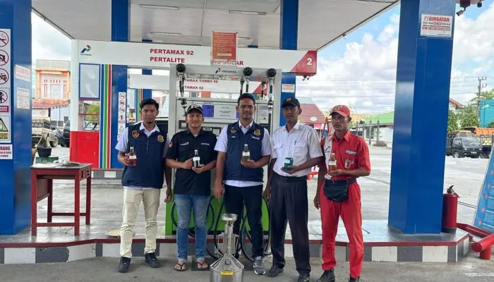 Pastikan Tidak Ada Praktik Kecurangan, Polres Uji Tera Pompa SPBU di Nagan Raya