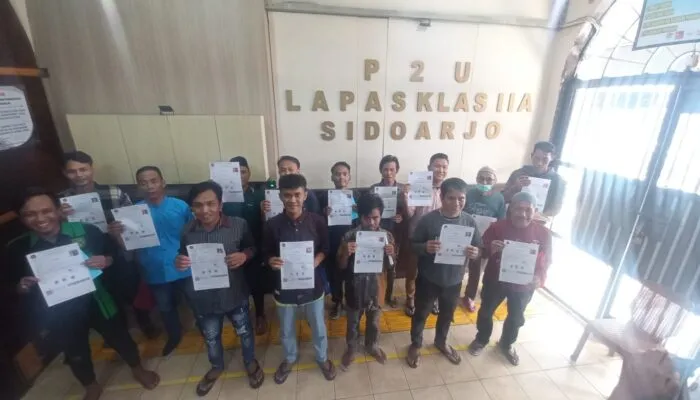 17 Warga Binaan Lapas Sidoarjo Bebas Hari Ini, Dapat Hak Integrasi