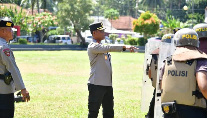 Polres Pangandaran Mantapkan Kesiapsiagaan Personel Lewat Pelatihan Pengendalian Massa