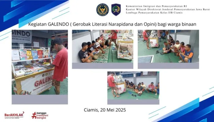 GALENDO: Gerobak Literasi Tingkatkan Minat Baca Warga Binaan Lapas Ciamis