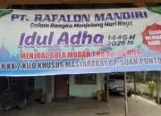  PT Rafalon Mandiri Salurkan Gula Subsidi Sambut Idul Adha di Desa Suak Puntong