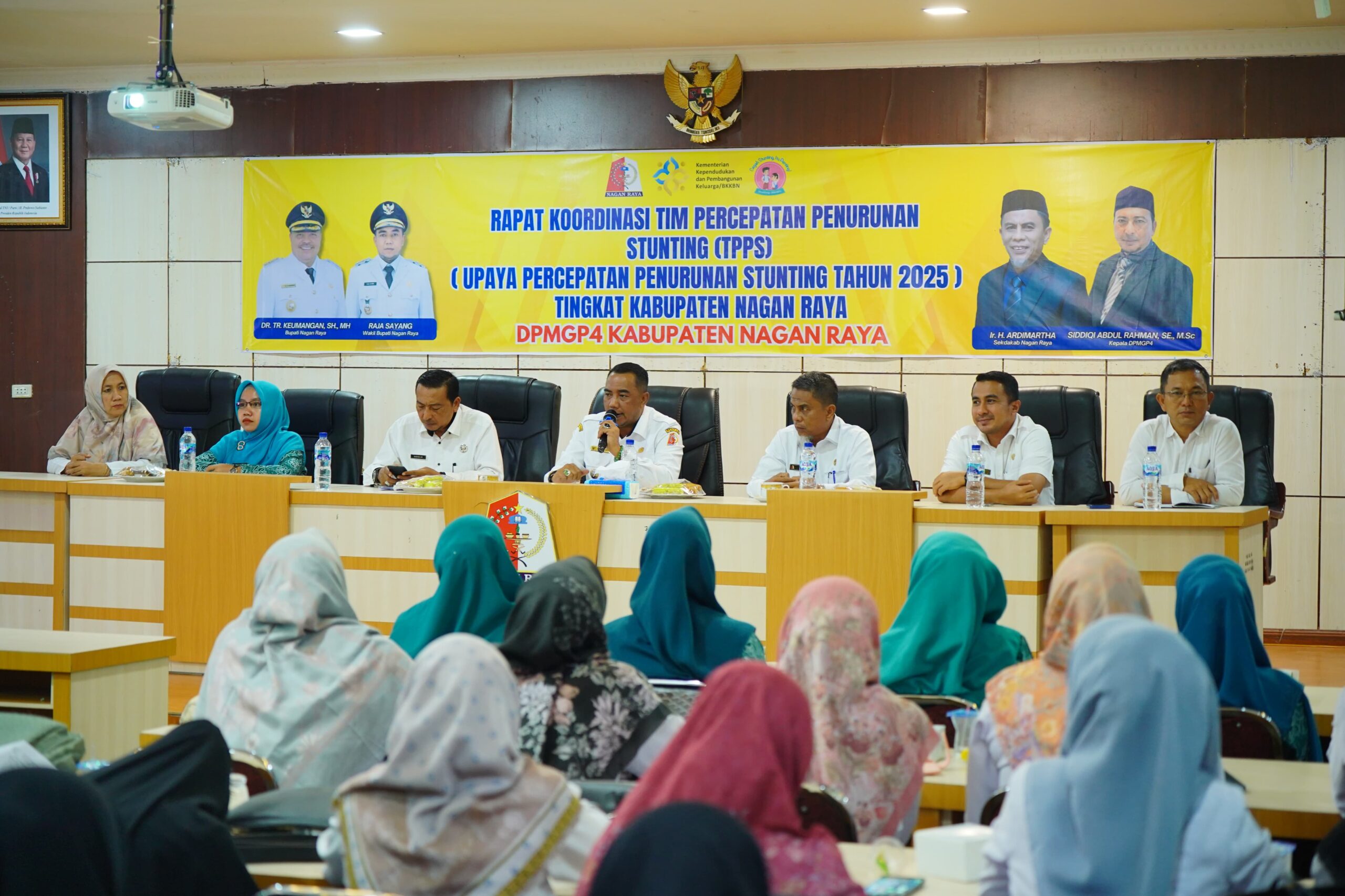 Wabup Nagan Raya Buka Rakor Tim Percepatan Penurunan Stunting Tahun 2025