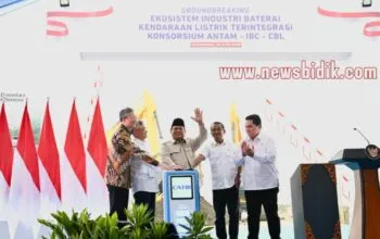 Prabowo Resmikan Proyek Baterai Terbesar se-Asia Tenggara, Tegaskan Komitmen Hilirisasi Nasional