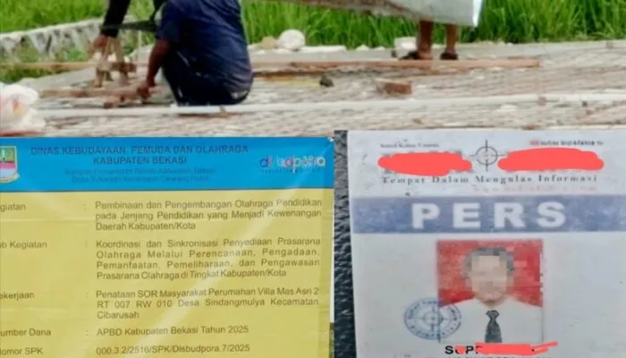 Ketua FWJ Indonesia Kritik Proyek Dispora Bekasi yang Diduga Dilindungi Oknum Ormas Bermodus Wartawan