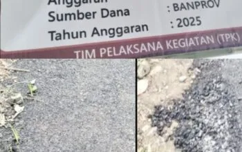 Diduga Asal Jadi! Proyek Jalan Aspal Desa Kawak Jepara Terindikasi Langgar Spesifikasi Teknis