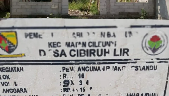 Proyek Gedung Serbaguna Posyandu di Cibiru Hilir Mangkrak Meski Dua Kali Cair Dana