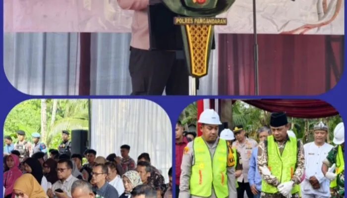 Wujudkan Asta Cita Presiden, Polres Pangandaran Bangun SPPG di Sidamulih