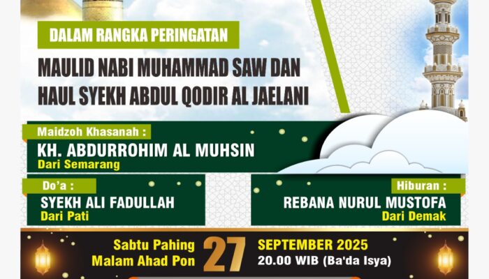 Ponpes Darul Hikam Gelar Pengajian Akbar, Peringati Maulid Nabi dan Haul Syekh Abdul Qodir Al-Jaelani