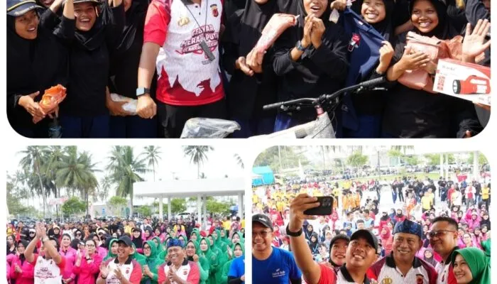 Gebyar Merah Putih Polres Pangandaran Semarakkan HUT RI ke-80, Ribuan Warga Tumpah Ruah