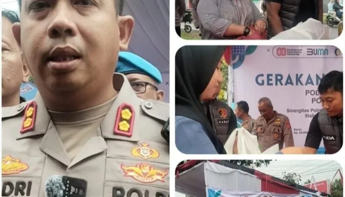 Ratusan Warga Serbu Gerakan Pangan Murah Polres Pangandaran, Beras 5 Kg Hanya Rp55 Ribu