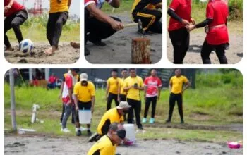 Semarak HUT RI ke-80, Polres Pangandaran Gelar Lomba Unik Penuh Tawa dan Kebersamaan