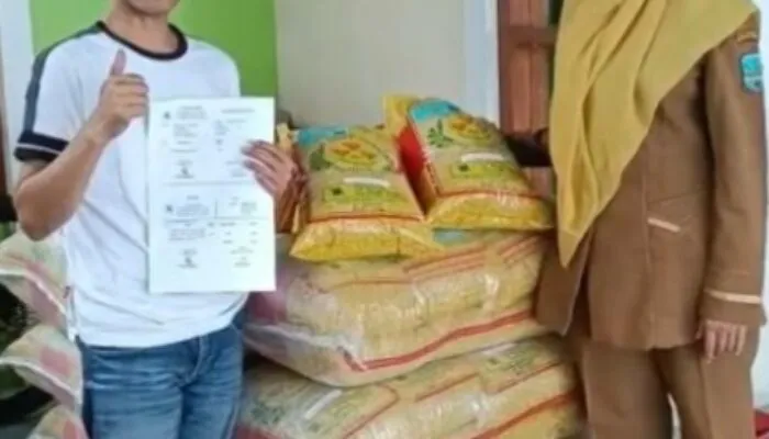 Ketua Kelompok Tani Sri Mukti II Apresiasi Bantuan Benih Inpari 49 dari Dinas Pertanian Pangandaran