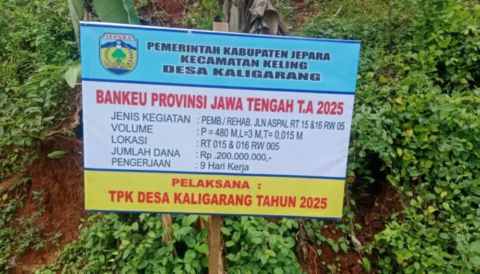 Aspal Jalan Desa Kaligarang Rusak Parah, Diduga Tak Sesuai Spesifikasi Teknis