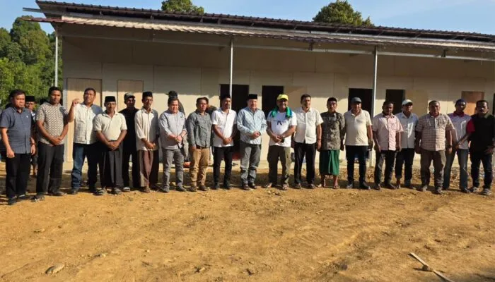 Bupati TRK Tinjau Progres Pembangunan Huntara di Beutong Ateuh Banggalang