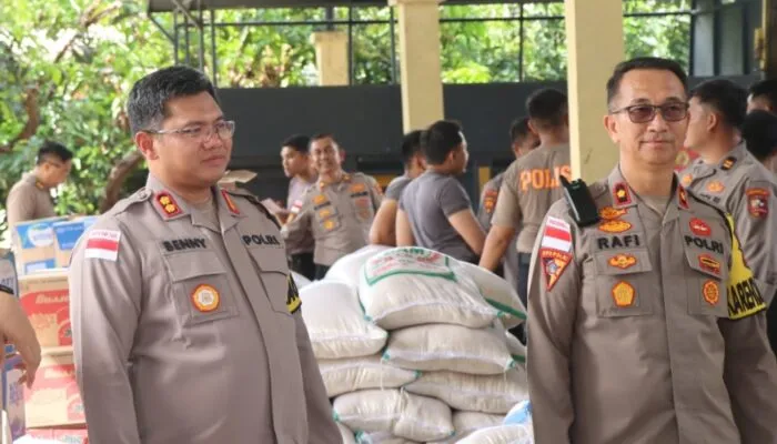 Bantuan Logistik Kapolri Tiba di Garasi Polres Nagan Raya, Siap Disalurkan untuk Korban Banjir