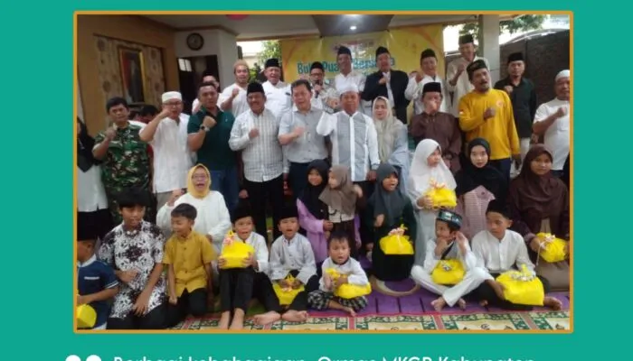 Berbagi Kebahagiaan, Ormas MKGR Kabupaten Bekasi Gelar Buka Puasa Bersama dan Santunan Anak Yatim Piatu