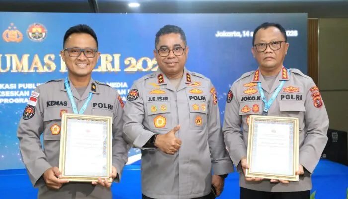 Bidhumas Polda Aceh Borong Dua Penghargaan di Rakernis Humas Polri 2026