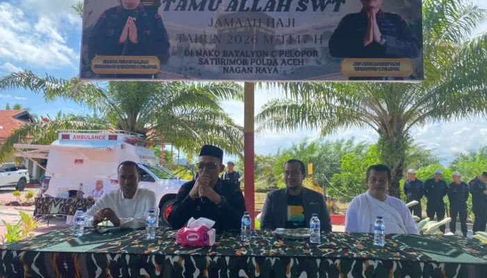 Batalyon C Pelopor Fasilitasi Manasik Haji Nagan Raya, Jama’ah Antusias Ikuti Simulasi Wukuf