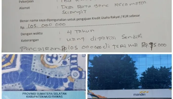 Bank Mandiri Tugu Mulyo Di  Duga Jadi Sarang Mafia Perbank.Kan.Penyalah Gunaan Data Dan Pungli Terorganisir Rapi Di Kecamatan Selangit