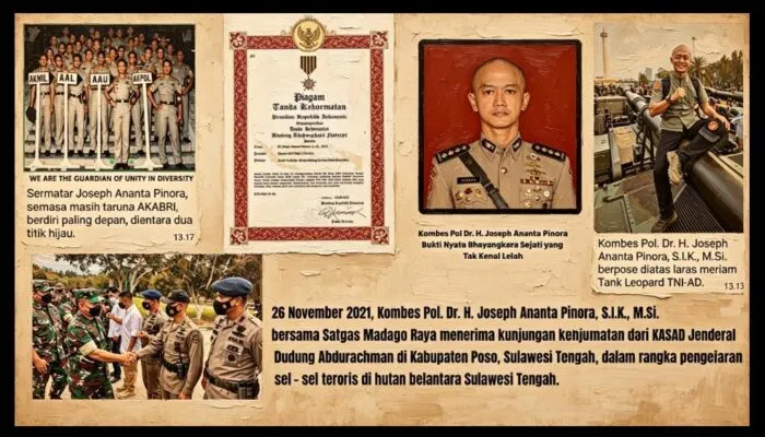 Kombes Pol Dr. H. Joseph Ananta Pinora, Bukti Nyata Bhayangkara Sejati yang Tak Kenal Lelah