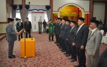 Bupati Nagan Raya Lantik Delapan Pejabat Pimpinan Tinggi Pratama, Tekankan Integritas dan Disiplin ASN