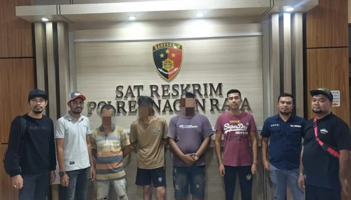 Satreskrim Polres Nagan Raya Amankan Tiga Terduga Pelaku Penyalahgunaan Pupuk Bersubsidi dan Bio Solar Bersubsidi.