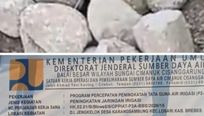 Diduga minim pengawasan, proyek p3-TGAI di desa karangsambung disorot warga. 