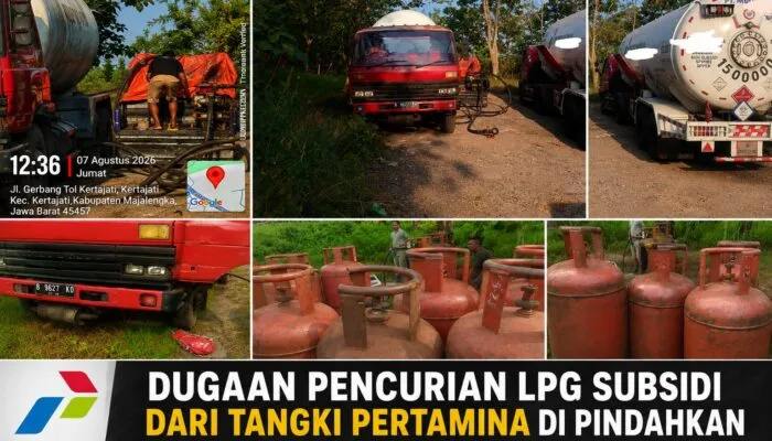 Dugaan Pencurian dan Pemindahan armada tangki 15.000.00 KG Bersubsidi ke Tabung 50 Kg Mencuat di Kertajati Majalengka, ( APH ) Bisa Menindak pelaku,jangan tutup mata.