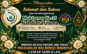 PWI LS Jateng Sampaikan Apresiasi atas Terselenggaranya Muktamar Ke-35 Nahdlatul Ulama
