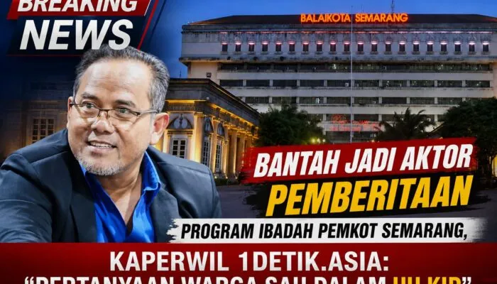 Bantah Jadi Aktor Pemberitaan Program Ibadah Pemkot Semarang, Kaperwil 1detik.asia: Pertanyaan Warga Sah dalam UU KIP