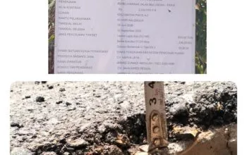 Pemeliharaan Jalan Bulungan–Pakis Disorot, Diduga Pengerjaan Aspal Tak Sesuai Ketebalan Standar
