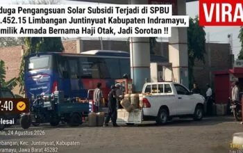 Diduga Pengangsuan Solar Subsidi Terjadi di SPBU 34.452.15 Limbangan Juntinyuat Kabupaten Indramayu, Pemilik Armada Bernama Haji Otak, Jadi Sorotan !!