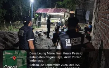 Sat Reskrim Polres Nagan Raya Gelar Patroli URC Antisipasi 3C dan Premanisme