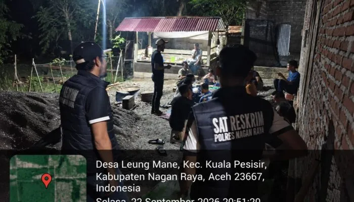 Sat Reskrim Polres Nagan Raya Gelar Patroli URC Antisipasi 3C dan Premanisme