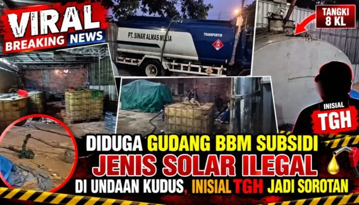 Diduga Ada Gudang Penimbunan Solar Subsidi di Undaan Kudus, Ditemukan Tangki 8 KL dan Puluhan Kempu