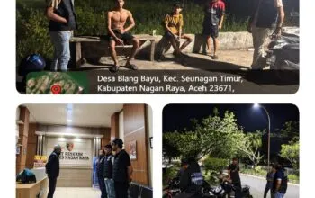 URC Satreskrim Polres Nagan Raya Intensifkan Patroli Malam, Antisipasi 3C dan Premanisme