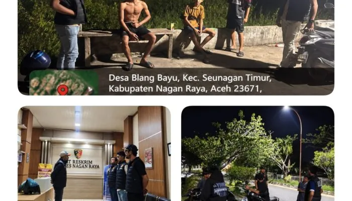 URC Satreskrim Polres Nagan Raya Intensifkan Patroli Malam, Antisipasi 3C dan Premanisme