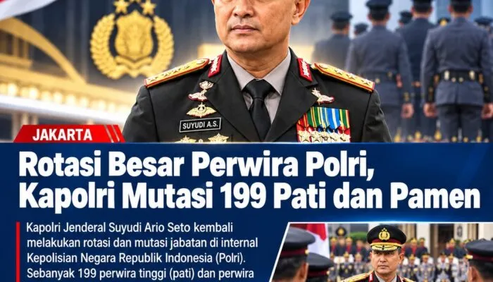 Rotasi Besar Perwira Polri, Kapolri Mutasi 199 Pati dan Pamen
