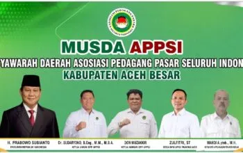 Mahdi Pimpin APPSI Aceh Besar, Kepengurusan Baru Siap Kawal Aspirasi Pedagang Pasar